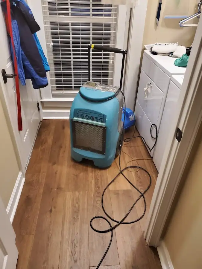 Commercial dehumidifier deployed for Flood Damage Cleanup in Chicopee